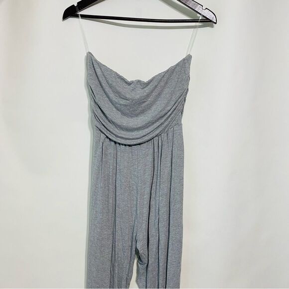 Gray Strapless Jumpsuit - Picture 8 of 11